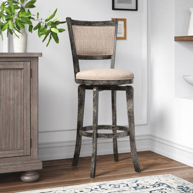 Mackin wooden swivel bar & counter stool gracie deals oaks seat height